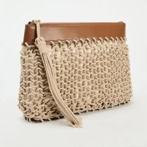 ZARA【NEW】BRAIDED BAG Zara | Bags | Zara Braided Rope Clutch | Poshmark